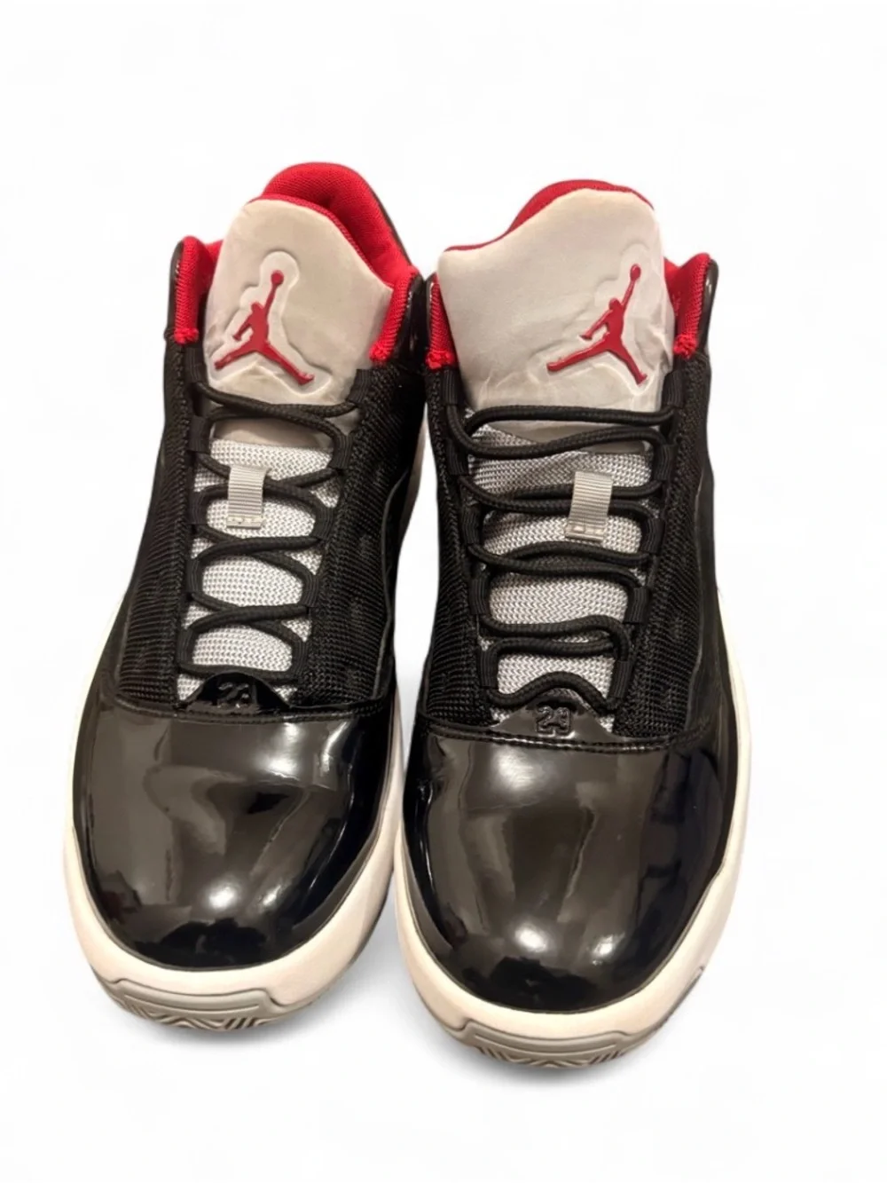 Jordan Max Aura 2 Black/White/Red Patent